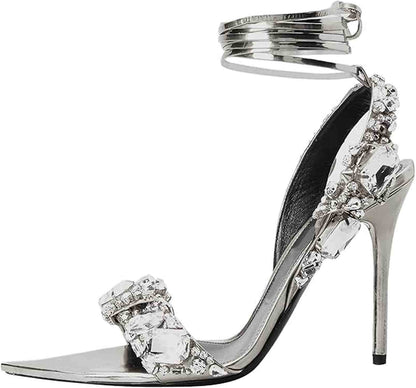 High Heel Pointed 10 cm Sandals - Viraxa