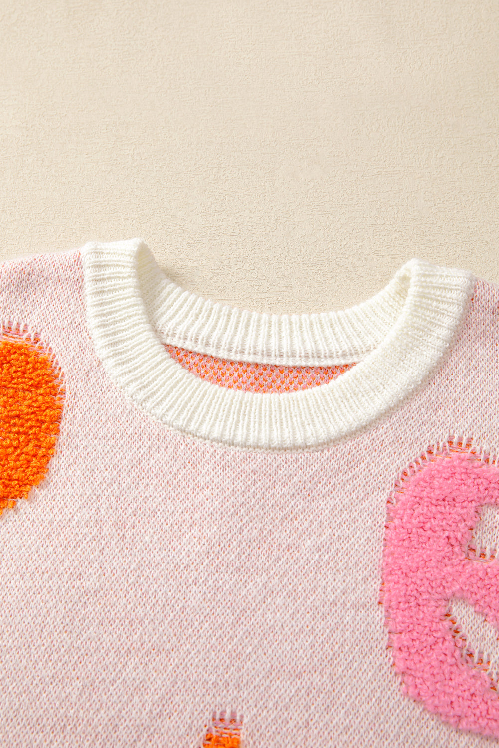 Beige Halloween Cute Pumpkin Pattern Sweater - Viraxa