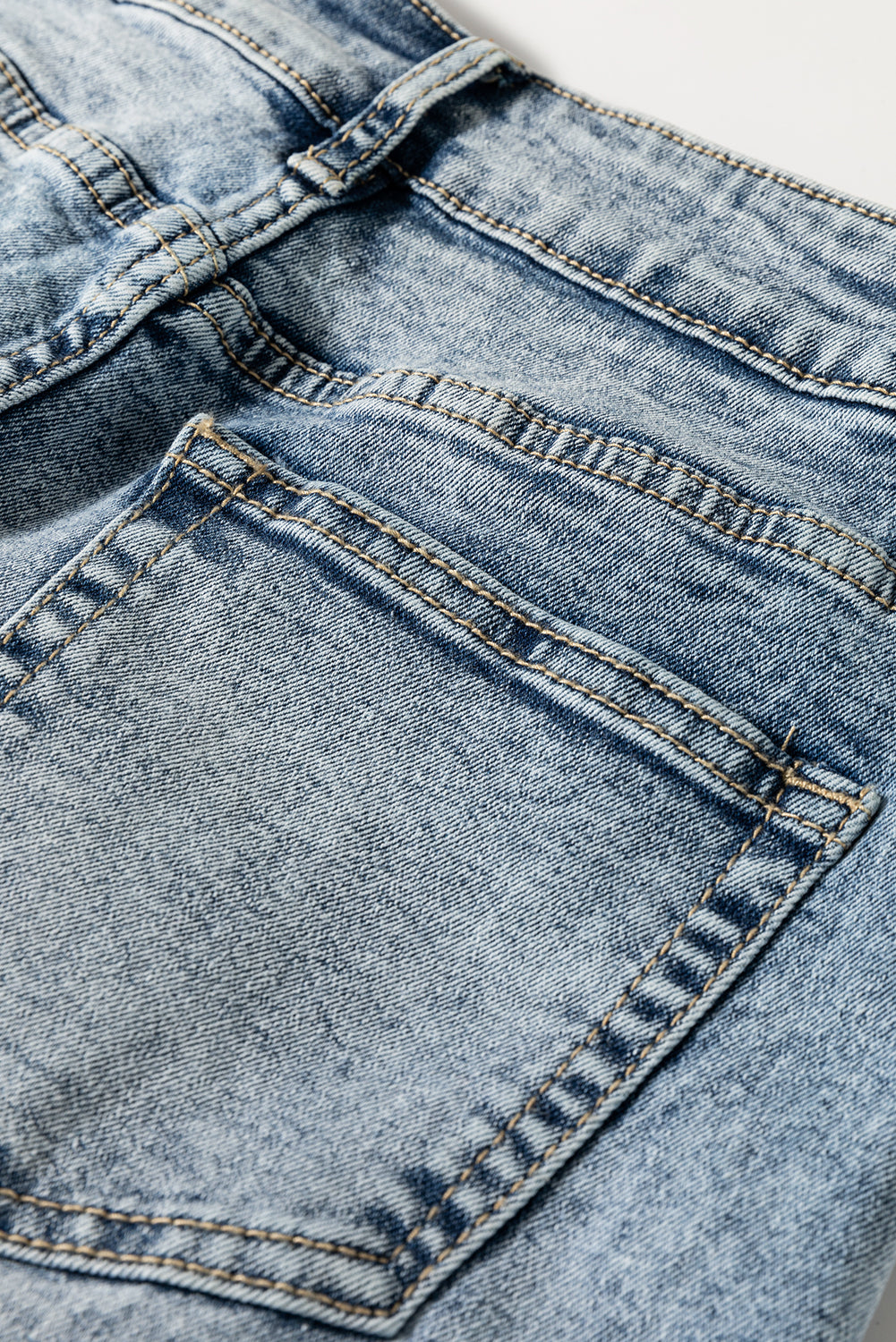 Myosotis High Rise Button Zip Fly Medium Wash Jeans - Viraxa