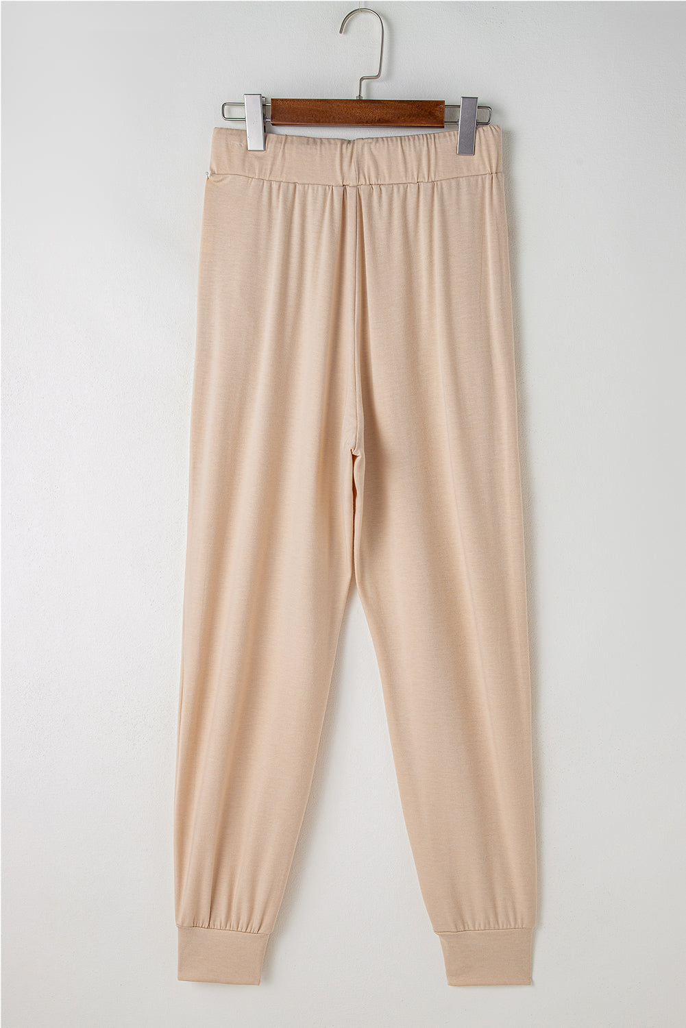 Parchment Split Long Cardigan and Skinny Pants Lounge Set - Viraxa