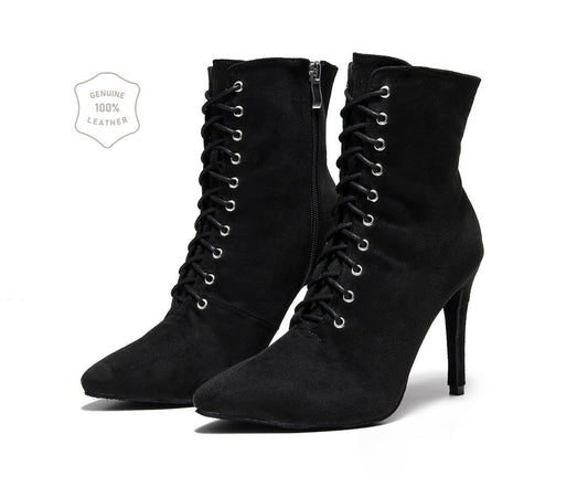 Lace-up Sexy Jazz Special High Heels Short - Viraxa