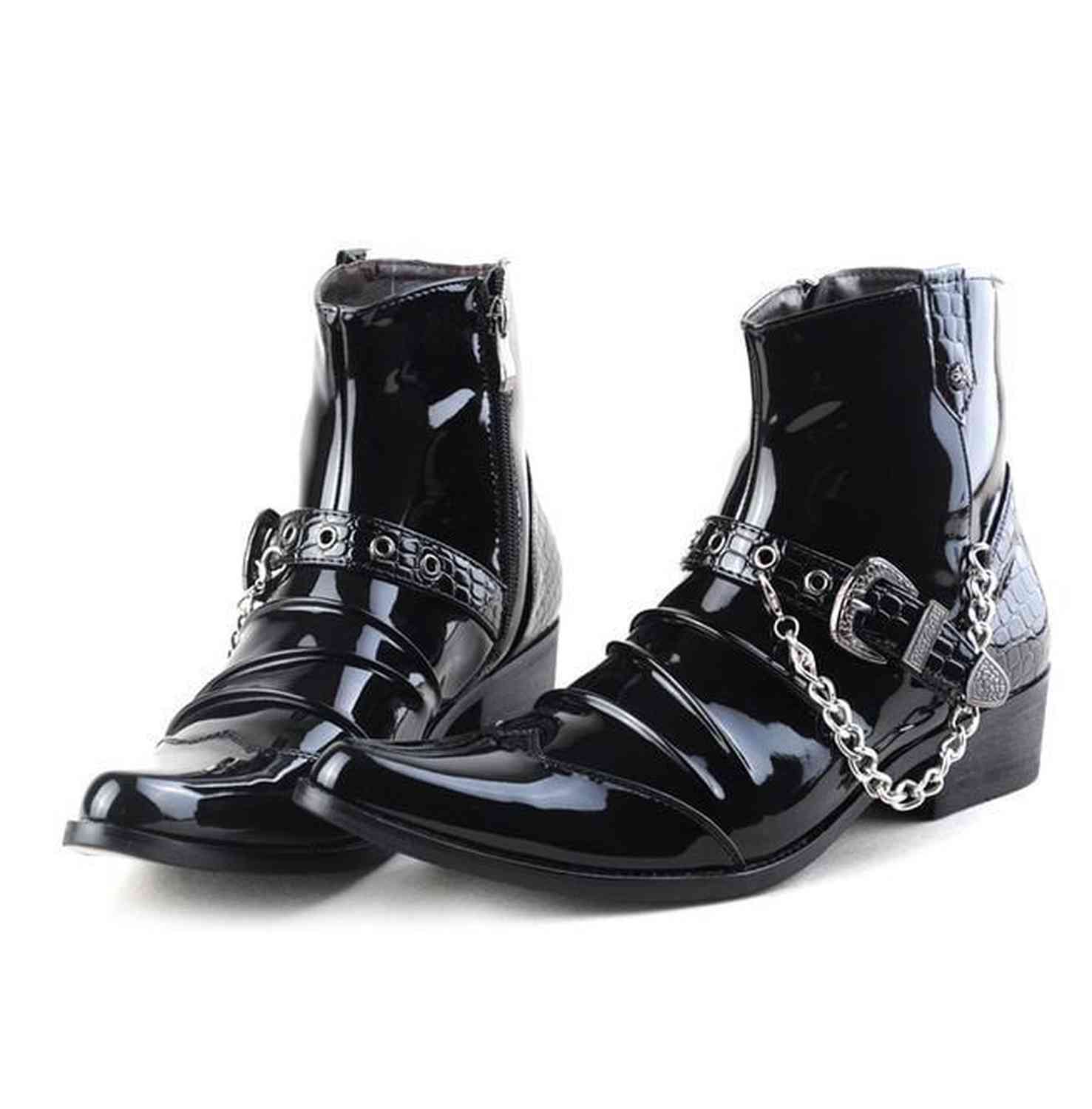 European And American Western Style Martin Boots Pointed Toe - Viraxa